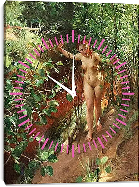 Часы картина - Rod sand. Андерс Цорн