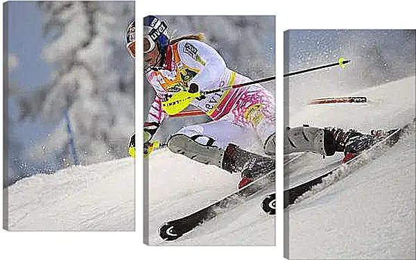 Модульная картина - В белом комбинезоне