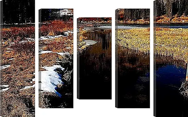 Модульная картина - Зима