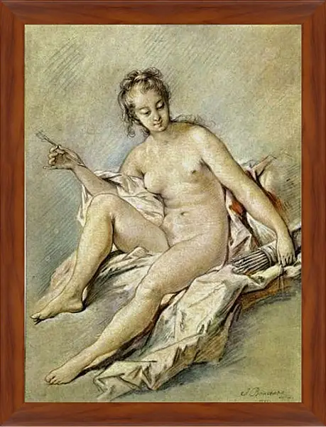 Картина в раме - Venus with Arrow. Франсуа Буше