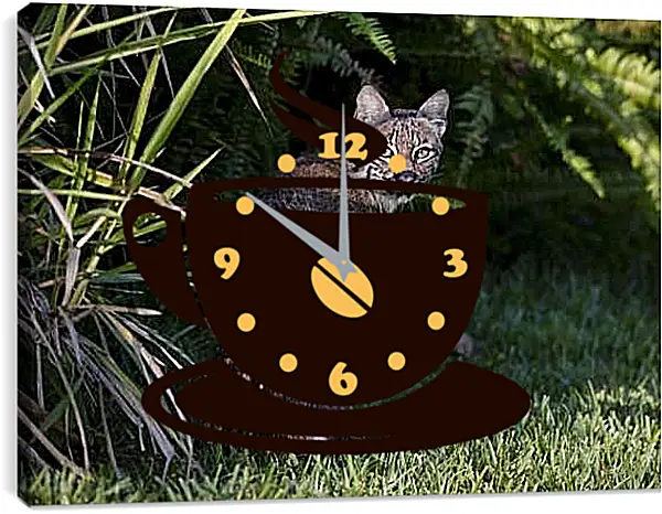 Часы картина - Рысь