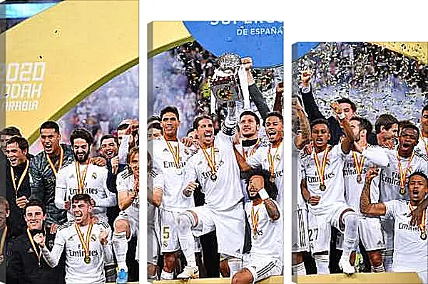 Модульная картина - Победа в суперкубке Испании. Реал Мадрид. Real Madrid