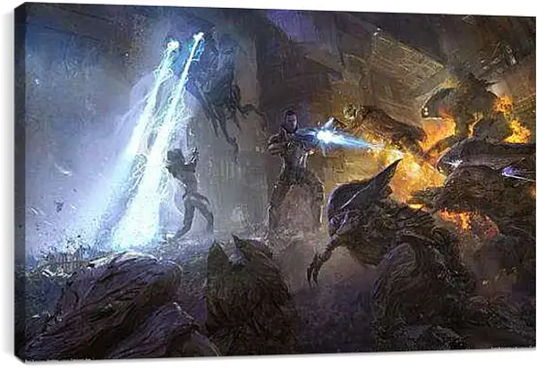 Постер на подрамнике - Mass Effect 2