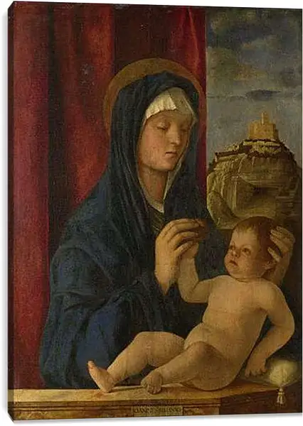 Постер на подрамнике - The Virgin and Child. Джованни Беллини