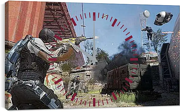 Часы картина - Call Of Duty: Advanced Warfare