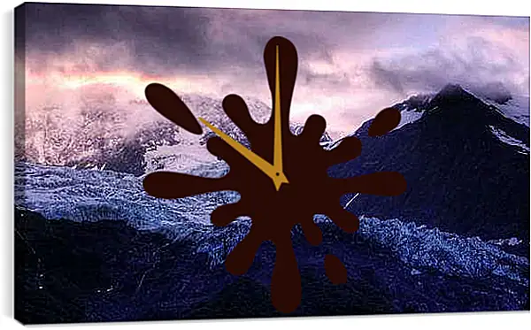 Часы картина - Зима