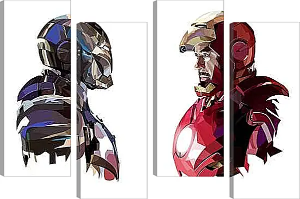 Модульная картина - Железный человек. Iron Man