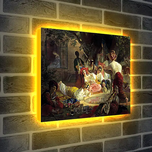 Лайтбокс световая панель - Бахчисарайский фонтан. Брюллов Карл Павлович