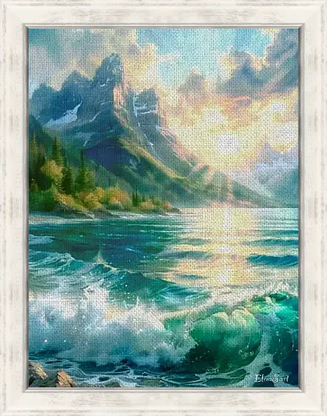 Картина в раме - Wave 17