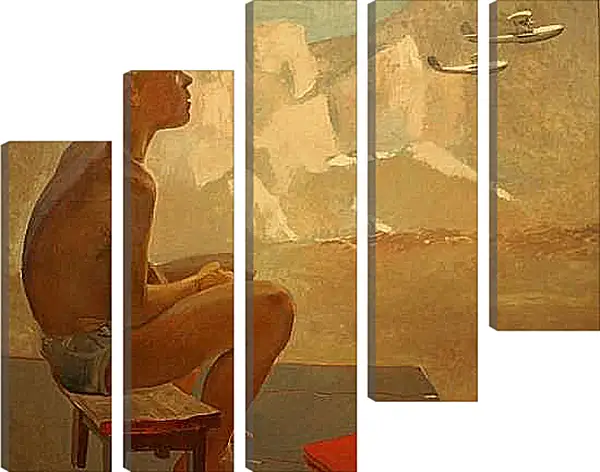 Модульная картина - Пионер. Александр Дейнека