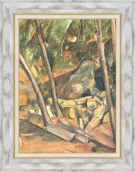 Картина в раме - La Meule dans le Parc de Chateau Noir Detail (vers). Поль Сезанн