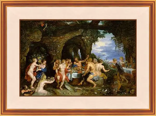 Картина в раме - Пир Ахелоя. Питер Пауль Рубенс