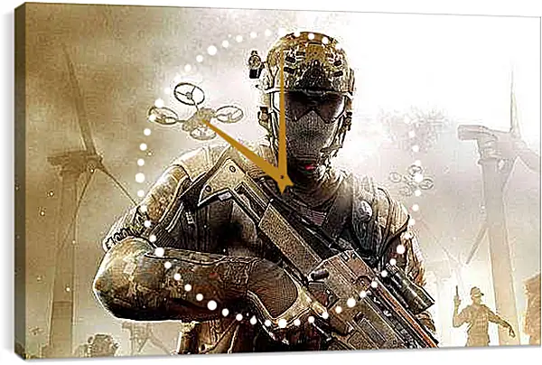 Часы картина - Call Of Duty: Black Ops II