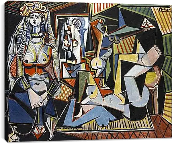 Постер на подрамнике - Алжирские женщины. Пабло Пикассо