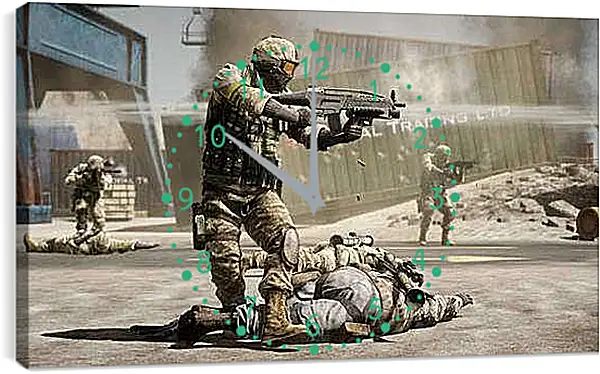 Часы картина - Battlefield: Bad Company 2