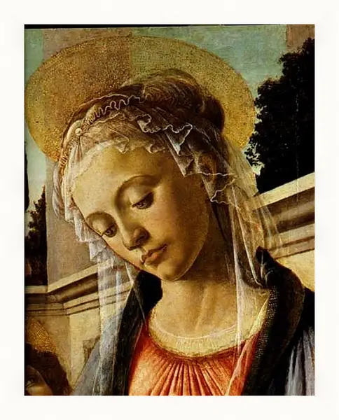 Картина в раме - Мадонна Евхаристии. Сандро Боттичелли