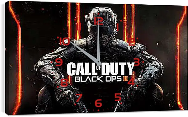 Часы картина - call of duty, black ops, black ops iii