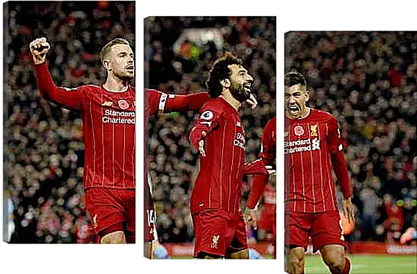 Модульная картина - Празднование гола. Ливерпуль. Liverpool