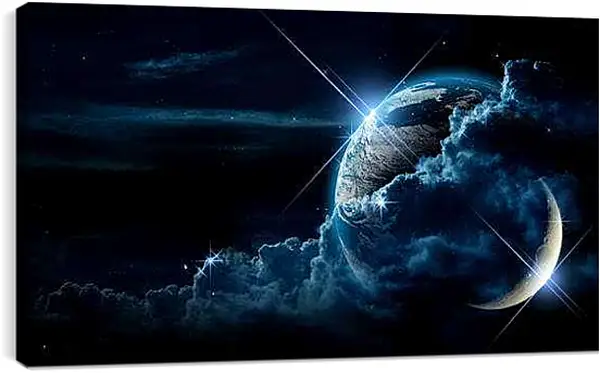 Постер на подрамнике - Космос