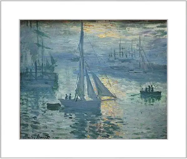 Картина в раме - Sunrise. Клод Моне