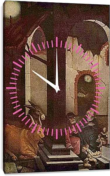 Часы картина - Geburt Christi. Ханс Бальдунг