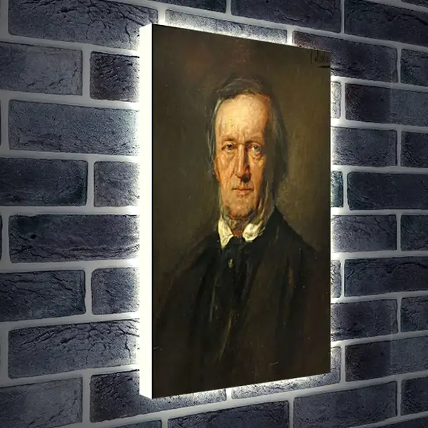 Лайтбокс световая панель - Портрет Рихарда Вагнера. Пьер Огюст Ренуар