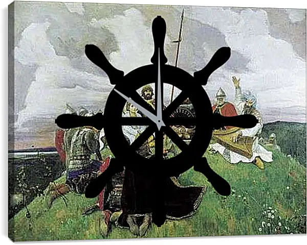 Часы картина - Баян. Виктор Васнецов