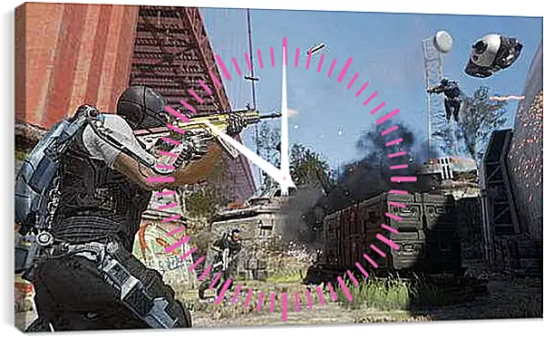 Часы картина - Call Of Duty: Advanced Warfare