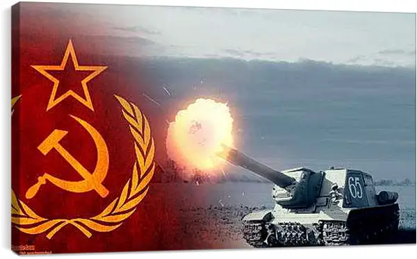 Постер на подрамнике - World Of Tanks