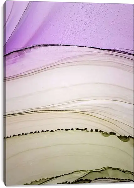 Постер на подрамнике - Abstraction violet & green1. Mari Dein