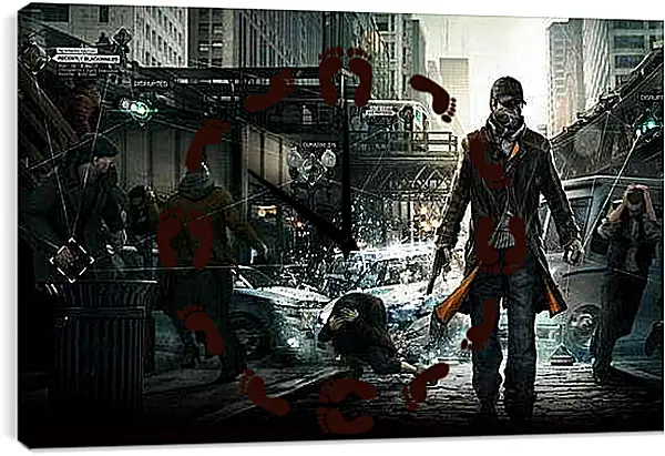 Часы картина - Watch Dogs