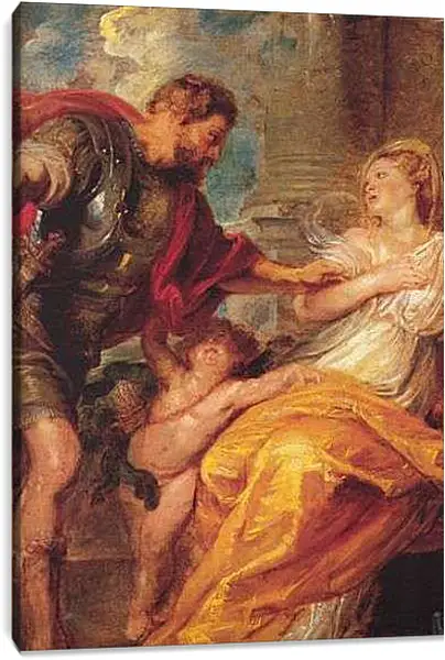 Постер на подрамнике - Mars and Rhea Silvia (etail). Питер Пауль Рубенс