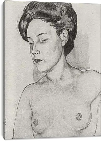 Постер на подрамнике - Этюд для картины Сон. Петров-Водкин