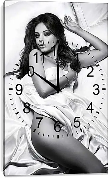 Часы картина - Мила Кунис. Mila Kunis