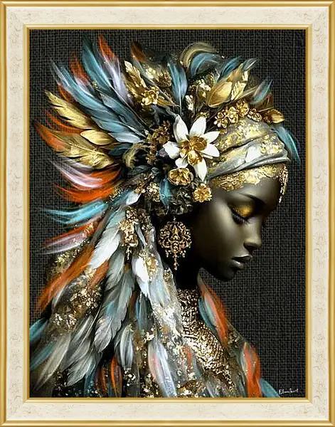 Картина в раме - Color portrait 72