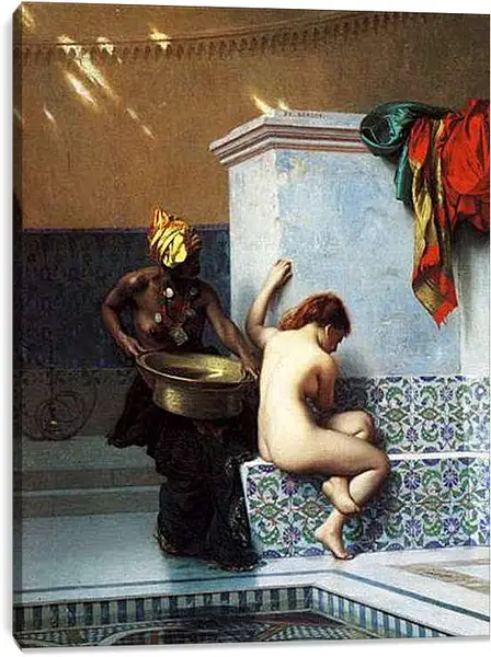 Постер на подрамнике - Turkish bath. Жан-Леон Жером