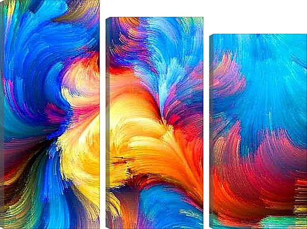 Модульная картина - Буйство красок