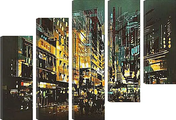 Модульная картина - ART город