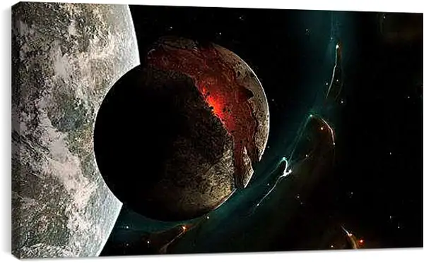 Постер на подрамнике - Космос