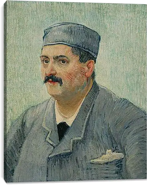 Постер на подрамнике - Portrait of a Restaurant Owner, possibly Lucien Martin. Винсент Ван Гог