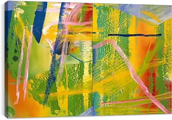 Постер на подрамнике - Рихтер Герхард, диптих, Сирень, 1982