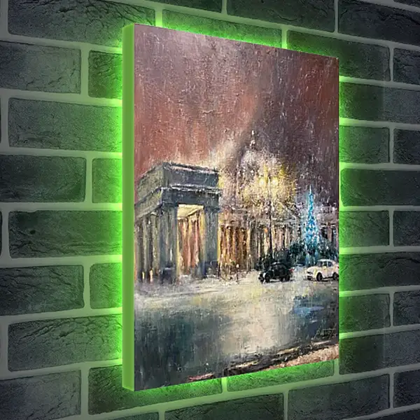 Лайтбокс световая панель - Вечерний Санкт-Петербург