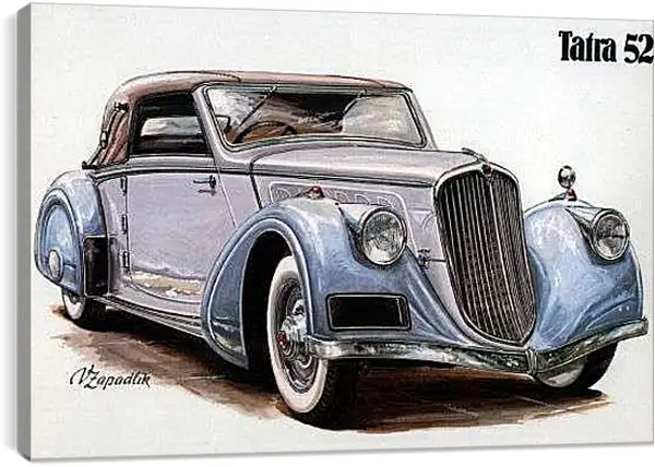 Постер на подрамнике - Ретро автомобиль