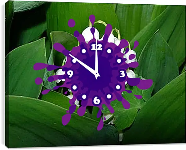 Часы картина - Ландыши