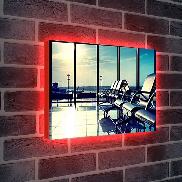 Лайтбокс световая панель - Аэропорт в г. Санкт-Петербург