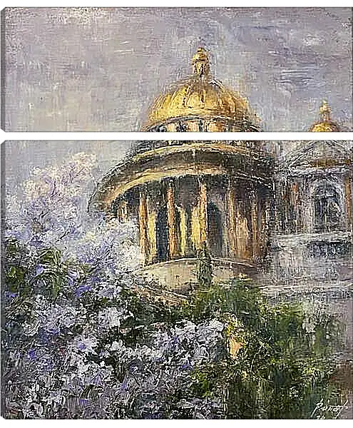 Модульная картина - Исаакиевский собор весной