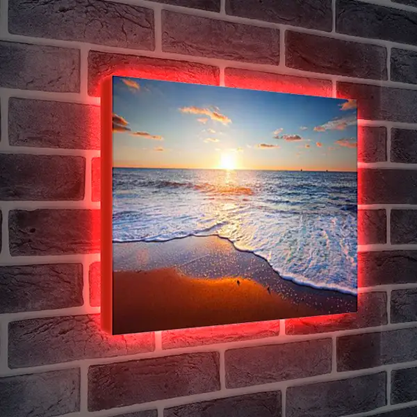 Лайтбокс световая панель - Море, пляж,закат