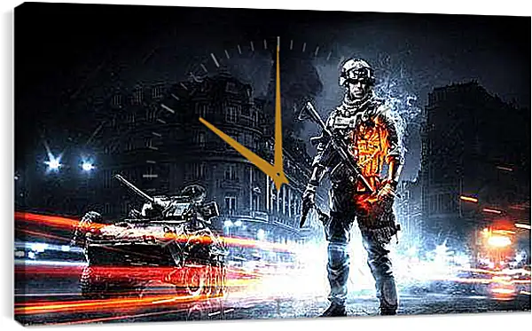 Часы картина - Battlefield 3