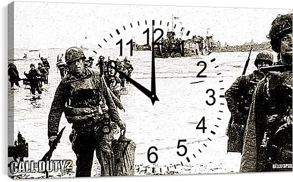 Часы картина - Call Of Duty 2