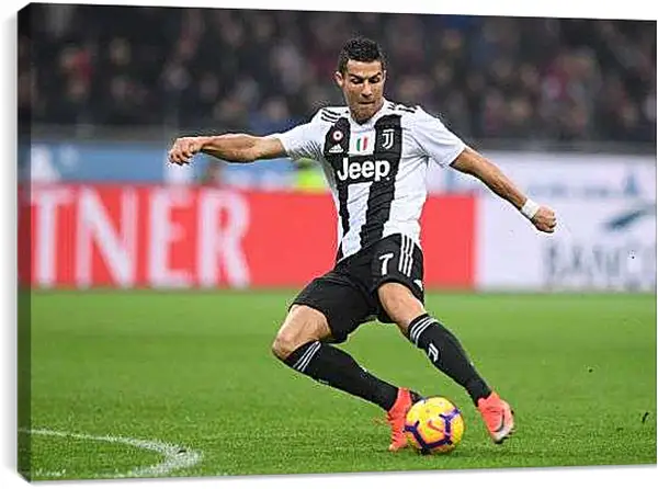 Постер на подрамнике - Криштиану Роналду в работе